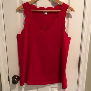 Dressy Scalloped Tank